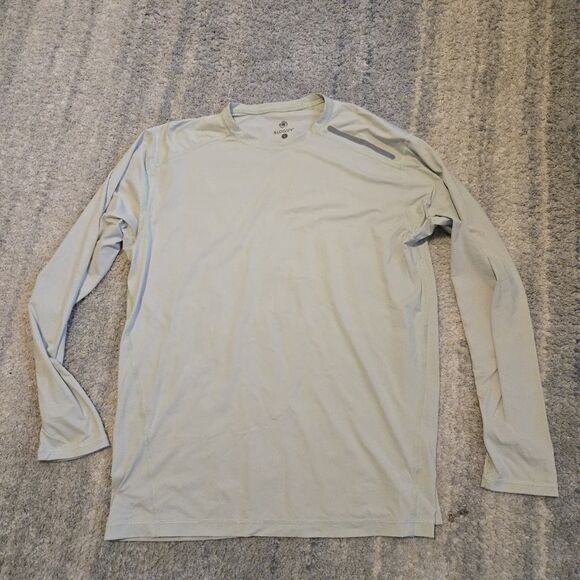 BloqUV Men's UPF 50+ Sun Protective Long Sleeve Jet Tee Green Size L - Picture 1 of 7